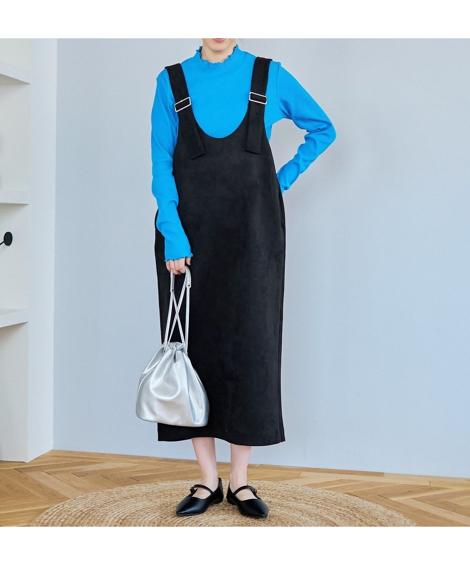 【コーエン/COEN】のスエードライクジャンスカ インテリア・キッズ・メンズ・レディースファッション・服の通販 founy(ファニー) 　ファッション　Fashion　レディースファッション　Fashion for Women　インナー　Innerwear　ショルダー　Shoulder, Shoulder Strap　スリット　Slit, Slit Detail　フィット　Fit, Slim Fit　ポケット　Pocket, Pocket Detail　BLACK|ID: prp329100004792137 ipo3291000000034987555