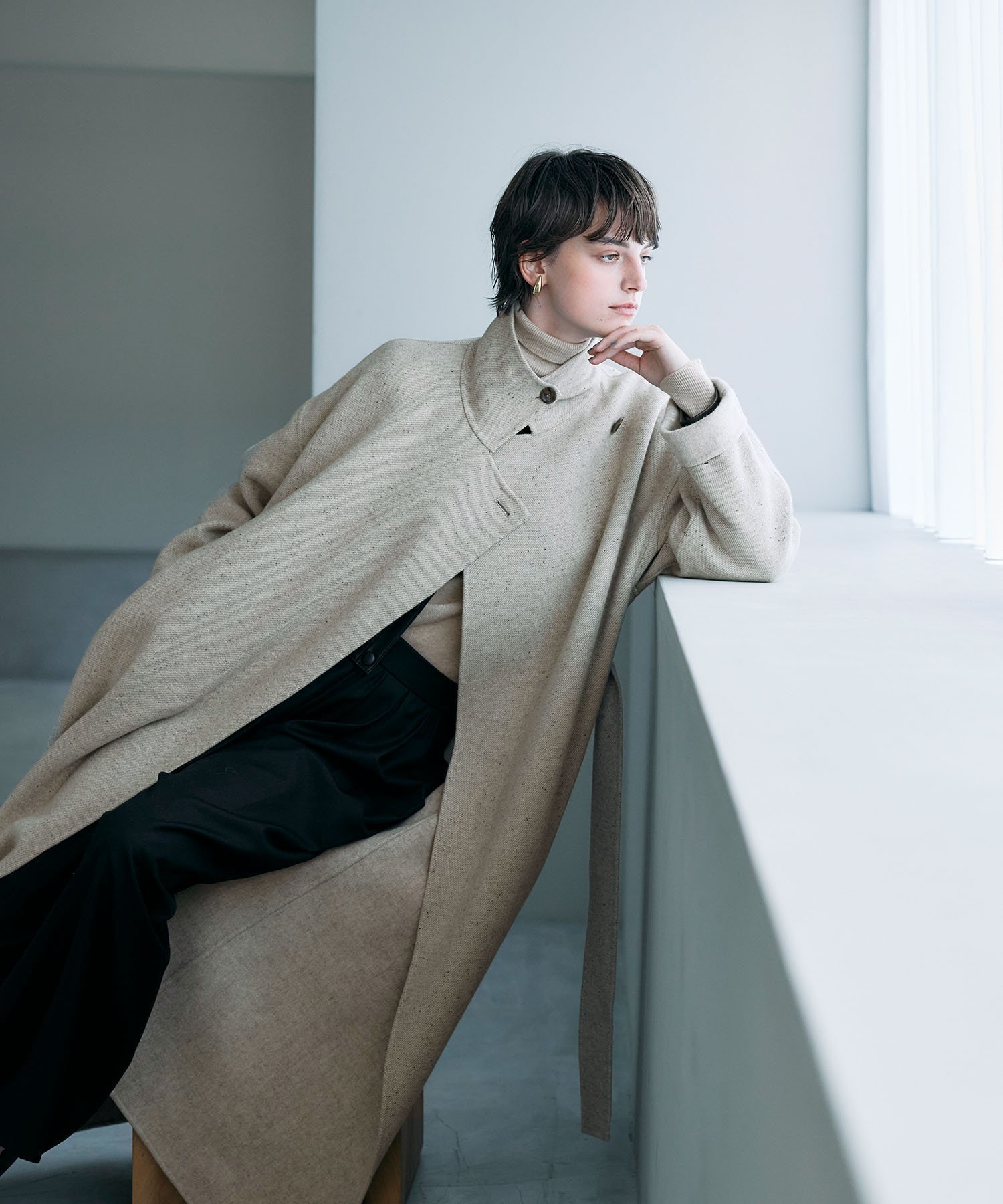 【ノーク/N.O.R.C】のジーロンウールシルクネップリバーコート インテリア・キッズ・メンズ・レディースファッション・服の通販 founy(ファニー) ファッション Fashion レディースファッション Fashion for Women アウター Coat / Outerwear Collection コート・ロングコート・ピーコート Long Coats, Peacoats & More くるぶし Ankle-Length コンパクト Compact, Small Size シルク Silk, 100% Silk スタンド Stand Collar, Upright Stand ツイード/ツィード Choker, Choker Necklace ツイル Twist, Twisted Detail なめらか Smooth, Silky Texture ネップ Nepp, Slub Yarn マフラー Scarf, Muffler 無地 Plain, Solid Color ロング Long, Long-Length おすすめ Recommended / Our Picks ベージュ|ID: prp329100004792139 ipo3291000000034926191