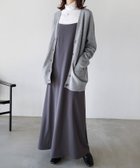 【アンドミー/andme】のとろみ キャミ ワンピース evernavy エバーネイビー チャコールグレー|ID: prp329100004792145 ipo3291000000034770963