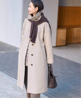 【ジャーナルスタンダード/JOURNAL STANDARD】の《追加3》スーパー140ビーバーステンカラーコート 人気、トレンドファッション・服の通販 founy(ファニー) ファッション Fashion レディースファッション Fashion for Women アウター Coat / Outerwear Collection コート・ロングコート・ピーコート Long Coats, Peacoats & More スタンド Stand Collar, Upright Stand ベーシック Basic, Essential エレガント 上品 Elegant |ID:prp329100004792158