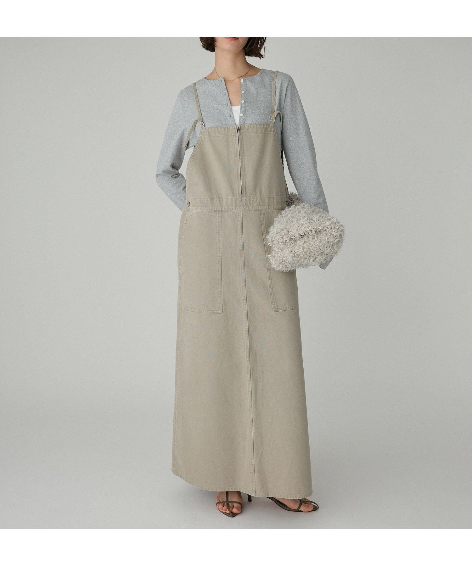 【バビロン/BABYLONE / KIDS】のダックジャンパースカート 人気、トレンドファッション・服の通販 founy(ファニー) 　ファッション　Fashion　キッズファッション　Fashion for Kids　シンプル　Simple, Minimal　フロント　Front, Front Design　ロング　Long, Long-Length　再入荷　Restock / Back in Stock　おすすめ　Recommended / Our Picks　 other-1|ID: prp329100004792164 ipo3291000000035179472