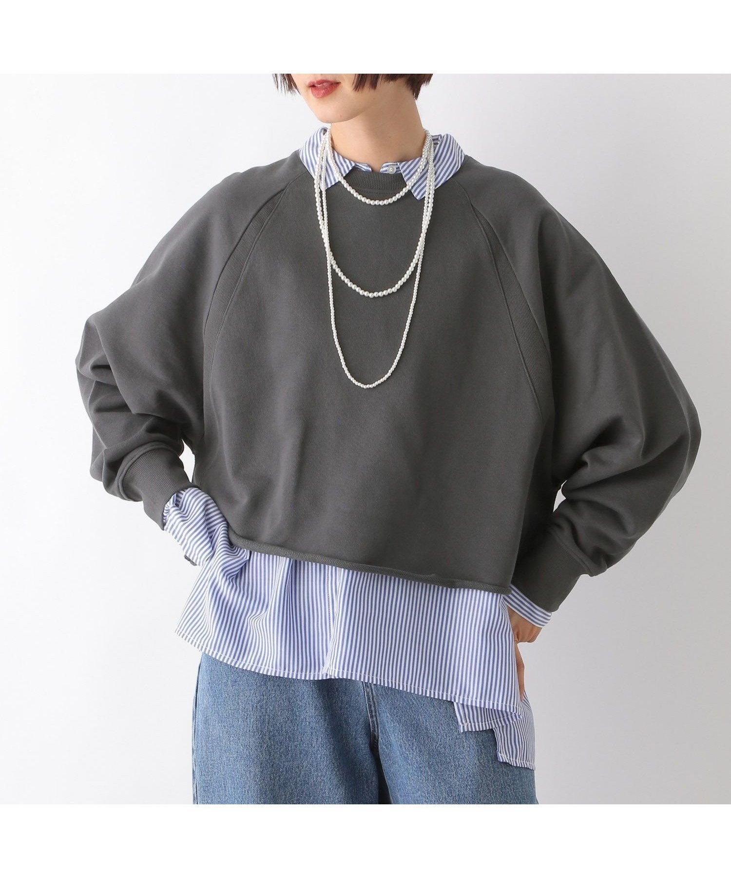 【レプシィム ローリーズファーム/LEPSIM LOWRYS FARM】のラグランリブプルオーバー インテリア・キッズ・メンズ・レディースファッション・服の通販 founy(ファニー) 　ファッション　Fashion　レディースファッション　Fashion for Women　トップス・カットソー　Cut & Sew Tops　カジュアルプルオーバー・ニットトップス　Pullovers & Knit Tops / Casual Pullovers　おすすめ　Recommended / Our Picks　シンプル　Simple, Minimal　トレンド　Trend, Trending Now　バランス　Balance, Style Balance　リラックス　Relax, Relaxed Fit　人気　Popular, Best Seller　チャコール19|ID: prp329100004792193 ipo3291000000034984191