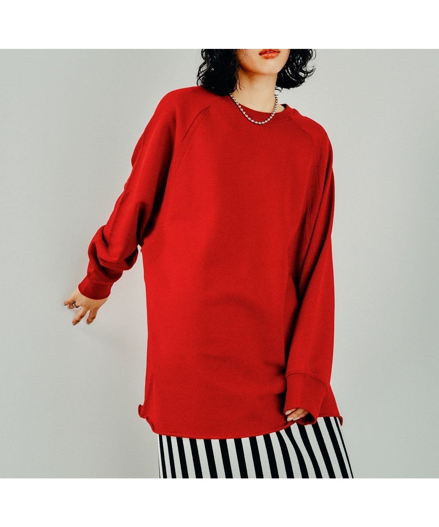 【レプシィム ローリーズファーム/LEPSIM LOWRYS FARM】のラグランリブプルオーバー インテリア・キッズ・メンズ・レディースファッション・服の通販 founy(ファニー) 　ファッション　Fashion　レディースファッション　Fashion for Women　トップス・カットソー　Cut & Sew Tops　カジュアルプルオーバー・ニットトップス　Pullovers & Knit Tops / Casual Pullovers　おすすめ　Recommended / Our Picks　シンプル　Simple, Minimal　トレンド　Trend, Trending Now　バランス　Balance, Style Balance　リラックス　Relax, Relaxed Fit　人気　Popular, Best Seller　レッド35|ID: prp329100004792193 ipo3291000000034984193