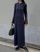 【リエディ/Re:EDIT】のフレアスリーブリブニットワンピース 人気、トレンドファッション・服の通販 founy(ファニー) ファッション Fashion レディースファッション Fashion for Women ワンピース Dresses ニットワンピース Knit Dresses カーディガン Cardigan, Knitwear キャップ Cap, Baseball Cap コンパクト Compact, Small Size シンプル Simple, Minimal スニーカー Sneakers, Trainers スリット Slit, Slit Detail スリーブ Sleeve, Long Sleeve / Short Sleeve トレンド Trend, Trending Now バランス Balance, Style Balance フレア Flare, Flared ベスト Vest, Waistcoat 無地 Plain, Solid Color リブニット Rib Knit, Ribbed Knit 冬 Winter / This Winter エレガント 上品 Elegant thumbnail 配色ネイビー|ID: prp329100004792197 ipo3291000000034771227
