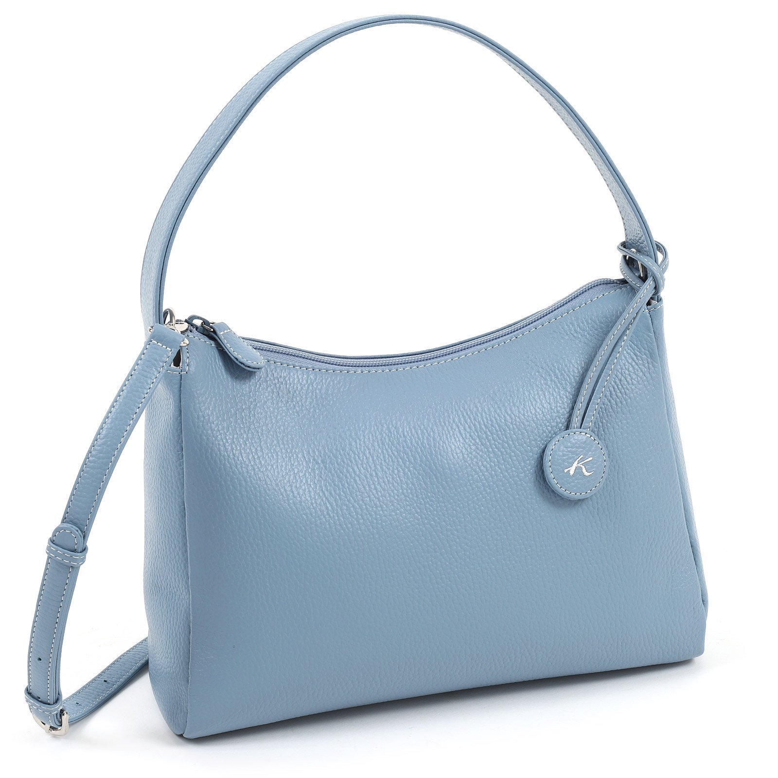 【キタムラ/Kitamura】の2wayセミショルダーバッグ Y-1377 インテリア・キッズ・メンズ・レディースファッション・服の通販 founy(ファニー) 　ファッション　Fashion　レディースファッション　Fashion for Women　ショルダー　Shoulder, Shoulder Strap　ハンカチ　Handkerchief, Hanky　ポケット　Pocket, Pocket Detail　マグネット　Magnet, Magnetic Closure　ワンポイント　One Point, Statement Accent　ブルーグレー84901|ID: prp329100004792204 ipo3291000000034995907