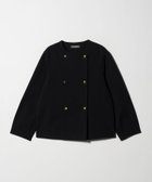 【ユナイテッドアローズ/UNITED ARROWS】のダブルニット ノーカラー カーディガンジャケット A DAY IN THE LIFE 人気、トレンドファッション・服の通販 founy(ファニー) ファッション Fashion レディースファッション Fashion for Women カットソー Cut and Sewn Top カーディガン Cardigan, Knitwear クラシカル Classical, Vintage-Inspired ジャケット Jacket, Outerwear ダブル Double, Double-Breasted トレンド Trend, Trending Now バランス Balance, Style Balance ボックス Boxy, Box Shape メタル Metal, Metal Parts ワイド Wide, Wide Fit アウトレット Outlet / Clearance ビジネス 仕事 通勤 Business / Work / Commuting thumbnail BLACK|ID: prp329100004792206 ipo3291000000034974892