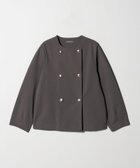 【ユナイテッドアローズ/UNITED ARROWS】のダブルニット ノーカラー カーディガンジャケット A DAY IN THE LIFE 人気、トレンドファッション・服の通販 founy(ファニー) ファッション Fashion レディースファッション Fashion for Women カットソー Cut and Sewn Top カーディガン Cardigan, Knitwear クラシカル Classical, Vintage-Inspired ジャケット Jacket, Outerwear ダブル Double, Double-Breasted トレンド Trend, Trending Now バランス Balance, Style Balance ボックス Boxy, Box Shape メタル Metal, Metal Parts ワイド Wide, Wide Fit アウトレット Outlet / Clearance ビジネス 仕事 通勤 Business / Work / Commuting thumbnail DK.BROWN|ID: prp329100004792206 ipo3291000000034974895