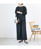 【ルクールブラン/le.coeur blanc】の《WEB限定アイテム》2点セット ライトジョーゼットセットアップ 人気、トレンドファッション・服の通販 founy(ファニー) ファッション Fashion レディースファッション Fashion for Women セットアップ Matching Sets カットソー Cut and Sewn Top シンプル Simple, Minimal ジョーゼット Georgette, Semi-Sheer Fabric センター Center, Center Line フォーマル Formal, Dressy ワイド Wide, Wide Fit エレガント 上品 Elegant 入学式 Entrance Ceremony 切替 Switching, Contrast Panel 卒業式 Graduation Ceremony thumbnail ブラック|ID: prp329100004792225 ipo3291000000034771395