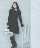 【プロポーション ボディドレッシング/PROPORTION BODY DRESSING】の《EDIT COLOGNE》ポロミニニットワンピース 人気、トレンドファッション・服の通販 founy(ファニー) ファッション Fashion レディースファッション Fashion for Women ワンピース Dresses ニットワンピース Knit Dresses ダブル Double, Double-Breasted thumbnail ブラック|ID: prp329100004792243 ipo3291000000035218663