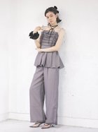 【ラシュッド/LASUD】のバルーンキャミブラウス パンツセットアップ 人気、トレンドファッション・服の通販 founy(ファニー) ファッション Fashion レディースファッション Fashion for Women セットアップ Matching Sets レディースパンツ・ボトムス Pants & Trousers / Bottoms おすすめ Recommended / Our Picks エレガント 上品 Elegant サテン Satin, Glossy Fabric シフォン Chiffon, Lightweight Fabric セットアップ Set-Up, Coordinated Outfit セパレート Separate, Two-Piece セレモニー Ceremony 結婚式 Wedding thumbnail ライトグレー|ID: prp329100004792245 ipo3291000000034842661