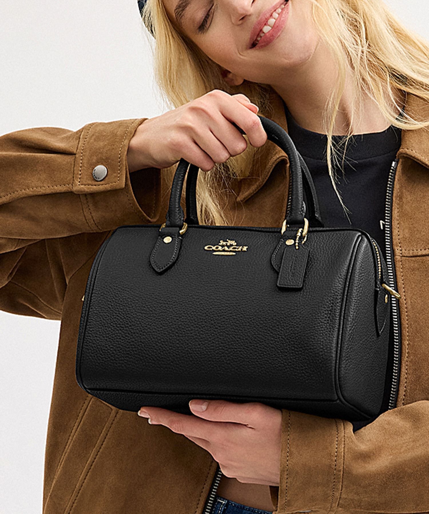 【コーチ/COACH】の【公式】ローアン サッチェル バッグ インテリア・キッズ・メンズ・レディースファッション・服の通販 founy(ファニー) 　ファッション　Fashion　レディースファッション　Fashion for Women　バッグ　Bags　シューズ　Shoes, Footwear　ジップ　Zip, Zipper　ポケット　Pocket, Pocket Detail　ラップ　Wrap, Wrap Design　財布　Wallet, Purse　BLACK|ID: prp329100004792247 ipo3291000000036088483