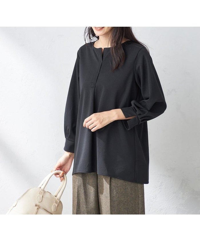 【アー ヴェー ヴェー/a.v.v】のキーネックタックスリーブトップス インテリア・キッズ・メンズ・レディースファッション・服の通販 founy(ファニー) https://founy.com/ ファッション Fashion レディースファッション Fashion for Women トップス・カットソー Cut & Sew Tops おすすめ Recommended / Our Picks カットソー Cut and Sewn Top ジョーゼット Georgette, Semi-Sheer Fabric 再入荷 Restock / Back in Stock ビジネス 仕事 通勤 Business / Work / Commuting |ID: prp329100004792260 ipo3291000000034771634