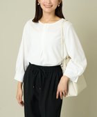 【アー ヴェー ヴェー/a.v.v】のキーネックタックスリーブトップス ホワイト|ID: prp329100004792260 ipo3291000000034771637