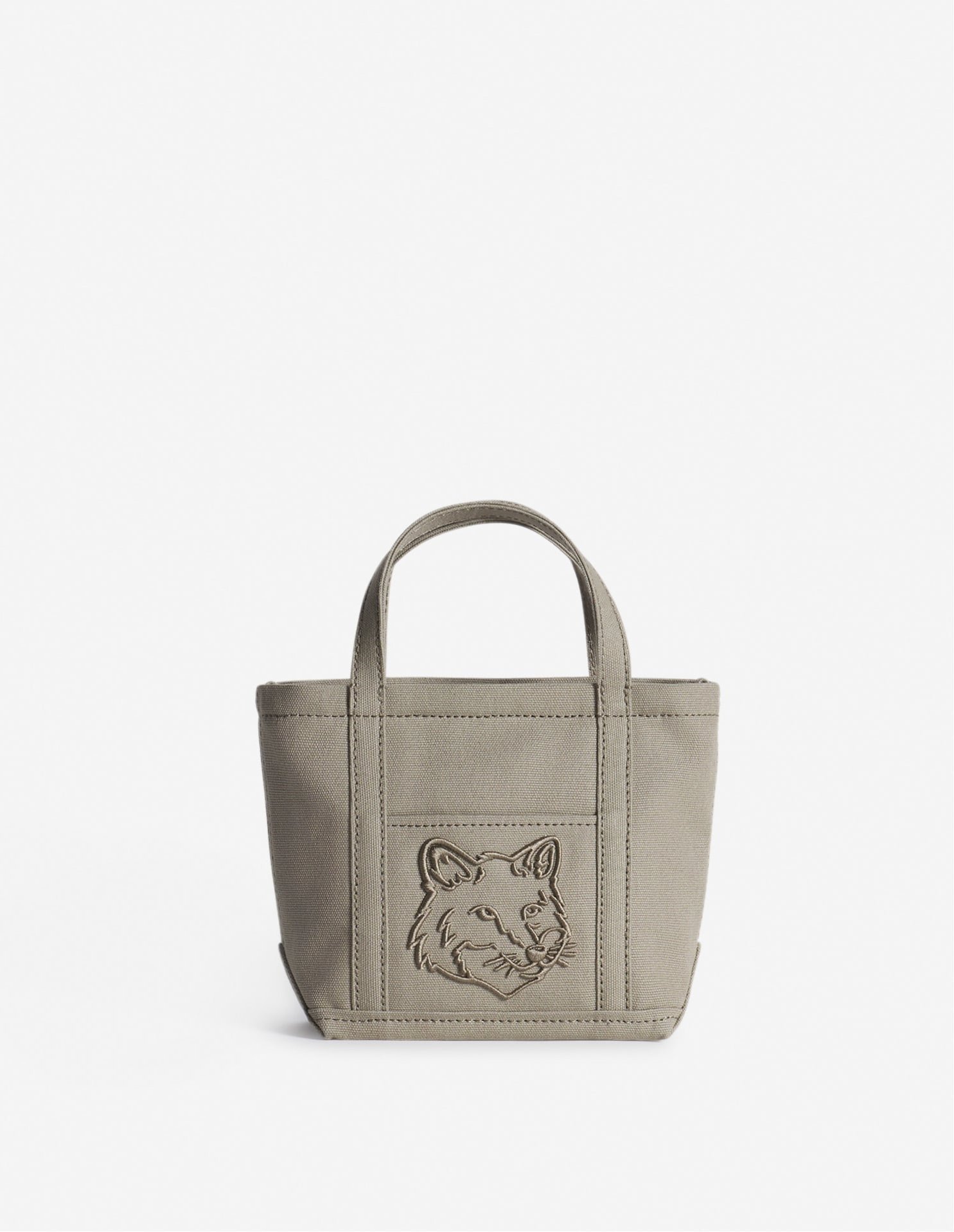 【メゾン キツネ/MAISON KITSUNE】のFOX HEAD MINI TOTE 人気、トレンドファッション・服の通販 founy(ファニー) 　ファッション　Fashion　レディースファッション　Fashion for Women　バッグ　Bags　ショルダー　Shoulder, Shoulder Strap　ツイル　Twist, Twisted Detail　ハンド　Hand, Handmade　パッチ　Patch, Appliqué　フォックス　Fox, Fox Fur　フレンチ　French, French Style　フロント　Front, Front Design　ポケット　Pocket, Pocket Detail　A/W・秋冬　Autumn/Winter　冬　Winter / This Winter　エレガント 上品　Elegant　 other-1|ID: prp329100004792280 ipo3291000000034771796