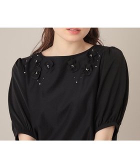 【クチュール ブローチ/Couture Brooch】の【接触冷感・UVカット】シフォンフラワーエンブロドッキングカットソー 人気、トレンドファッション・服の通販 founy(ファニー) ファッション Fashion レディースファッション Fashion for Women トップス・カットソー Cut & Sew Tops カットソー・ベーシックTシャツ Cut-and-Sewn Tops / Stretch Tees & Basics 2025年 2025 2025春夏・S/S Spring/Summer 2025 SS25 おすすめ Recommended / Our Picks カットソー Cut and Sewn Top クリスタル Crystal, Swarovski スマート Smart, Elegant ドッキング Docking, Mixed Material パール Pearl, Pearl Accent フェミニン Feminine, Girly モチーフ Motif, Design Theme 夏 Summer |ID:prp329100004792283