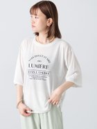 【テチチ/Te chichi】のメランジシアーロゴプリントトップス オフホワイト|ID: prp329100004792296 ipo3291000000034771923