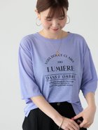 【テチチ/Te chichi】のメランジシアーロゴプリントトップス パープル|ID: prp329100004792296 ipo3291000000034771924