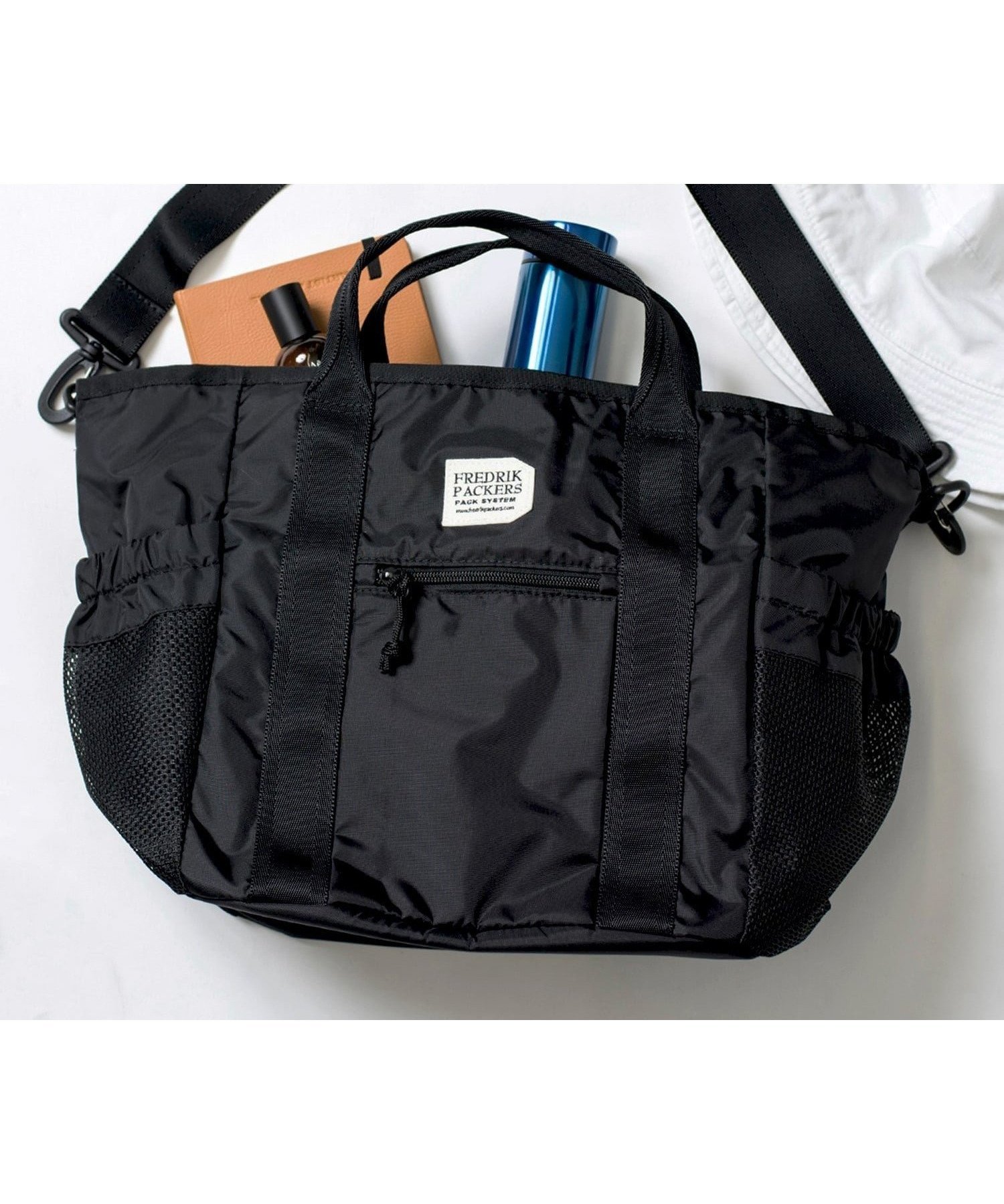 【セットアップセブン/SETUP7】のFREDRIK PACKERS/210D TIPI TOTE マザーズトート ショルダー フレドリックパッカーズ 人気、トレンドファッション・服の通販 founy(ファニー) 　ファッション　Fashion　レディースファッション　Fashion for Women　バッグ　Bags　インナー　Innerwear　コンビ　Combo, Combination Style　傘　Umbrella, Parasol　巾着　Drawstring Bag, Kinchaku　軽量　Lightweight, Ultra Light　ショルダー　Shoulder, Shoulder Strap　ドローコード　Drawcord, Drawstring Cord　手帳　Planner, Notebook　ハンカチ　Handkerchief, Hanky　フラット　Flat, Flat Shoes　フロント　Front, Front Design　ボックス　Boxy, Box Shape　ポケット　Pocket, Pocket Detail　メッシュ　Mesh, Net Fabric　 other-1|ID: prp329100004792303 ipo3291000000034873141