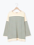 【サマンサモスモス/Samansa Mos2】のパネルボーダーロングスリーブカットソー グリーン|ID: prp329100004792304 ipo3291000000034771968