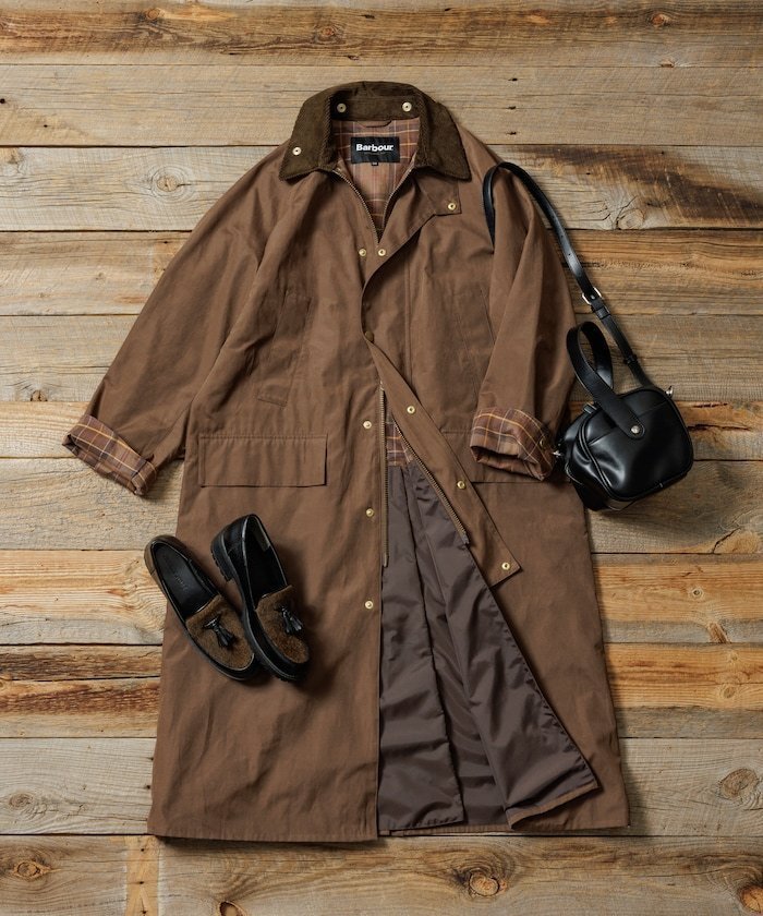 【フリークスストア/FREAK'S STORE】の別注 SNOWDON/別注 スノードン/ロングコート / バーレー 25AW インテリア・キッズ・メンズ・レディースファッション・服の通販 founy(ファニー) 　ファッション　Fashion　レディースファッション　Fashion for Women　アウター　Coat / Outerwear Collection　コート・ロングコート・ピーコート　Long Coats, Peacoats & More　クラシカル　Classical, Vintage-Inspired　スペシャル　Special, Limited Edition　スリーブ　Sleeve, Long Sleeve / Short Sleeve　なめらか　Smooth, Silky Texture　ピーチ　Peach, Soft Touch　別注　Limited Edition, Custom Order　ロング　Long, Long-Length　A/W・秋冬　Autumn/Winter　冬　Winter / This Winter　エレガント 上品　Elegant　2025年　2025　2025-2026秋冬・A/W　Autumn/Winter 2025–26 AW25–26　ブラウン|ID: prp329100004792308 ipo3291000000034771991