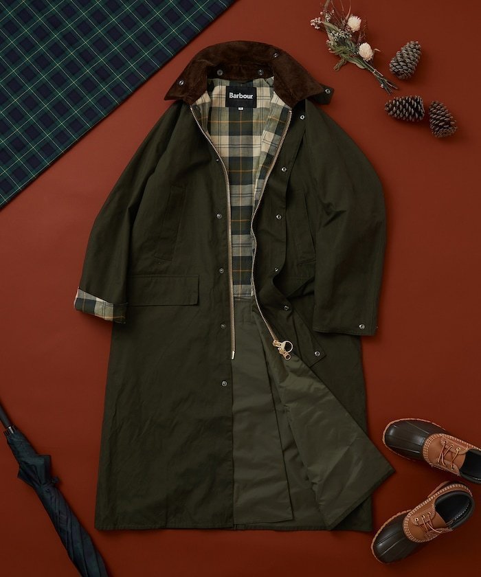 【フリークスストア/FREAK'S STORE】の別注 SNOWDON/別注 スノードン/ロングコート / バーレー 25AW インテリア・キッズ・メンズ・レディースファッション・服の通販 founy(ファニー) 　ファッション　Fashion　レディースファッション　Fashion for Women　アウター　Coat / Outerwear Collection　コート・ロングコート・ピーコート　Long Coats, Peacoats & More　クラシカル　Classical, Vintage-Inspired　スペシャル　Special, Limited Edition　スリーブ　Sleeve, Long Sleeve / Short Sleeve　なめらか　Smooth, Silky Texture　ピーチ　Peach, Soft Touch　別注　Limited Edition, Custom Order　ロング　Long, Long-Length　A/W・秋冬　Autumn/Winter　冬　Winter / This Winter　エレガント 上品　Elegant　2025年　2025　2025-2026秋冬・A/W　Autumn/Winter 2025–26 AW25–26　オリーブ|ID: prp329100004792308 ipo3291000000034771992