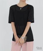 【ココモモ/COCOMOMO】の選べる2タイプ シアーカットソー シアートップス ロンt トップス 長袖 五分袖 人気、トレンドファッション・服の通販 founy(ファニー) ファッション Fashion レディースファッション Fashion for Women トップス・カットソー Cut & Sew Tops ロングTシャツ・Tシャツ Longline T-Shirts & Tees カットソー・ベーシックTシャツ Cut-and-Sewn Tops / Stretch Tees & Basics シアー Sheer, See-Through スウェット / スエット Sweatshirt, Sweatwear セーター Sweater, Knitwear 夏 Summer 水着 Swimsuit, Swimwear 長袖 Long Sleeve, Full Sleeve thumbnail 五分袖・ブラック|ID: prp329100004792314 ipo3291000000034889021