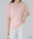 【ココモモ/COCOMOMO】の選べる2タイプ シアーカットソー シアートップス ロンt トップス 長袖 五分袖 人気、トレンドファッション・服の通販 founy(ファニー) ファッション Fashion レディースファッション Fashion for Women トップス・カットソー Cut & Sew Tops ロングTシャツ・Tシャツ Longline T-Shirts & Tees カットソー・ベーシックTシャツ Cut-and-Sewn Tops / Stretch Tees & Basics シアー Sheer, See-Through スウェット / スエット Sweatshirt, Sweatwear セーター Sweater, Knitwear 夏 Summer 水着 Swimsuit, Swimwear 長袖 Long Sleeve, Full Sleeve thumbnail 五分袖・ピンク|ID: prp329100004792314 ipo3291000000034889033