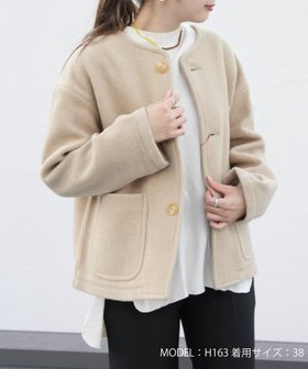 【ステップス/STEPS】のDANTON/WS COLLARLESS JKT 人気、トレンドファッション・服の通販 founy(ファニー) ファッション Fashion レディースファッション Fashion for Women ショート Short, Short Length シンプル Simple, Minimal ジャケット Jacket, Outerwear ハイネック High Neck, Mock Neck ブルゾン Blouson, Bomber Jacket マフラー Scarf, Muffler ラウンド Round, Round Neck 定番 Standard, Basic Item A/W・秋冬 Autumn/Winter 軽量 Lightweight, Ultra Light |ID:prp329100004792315