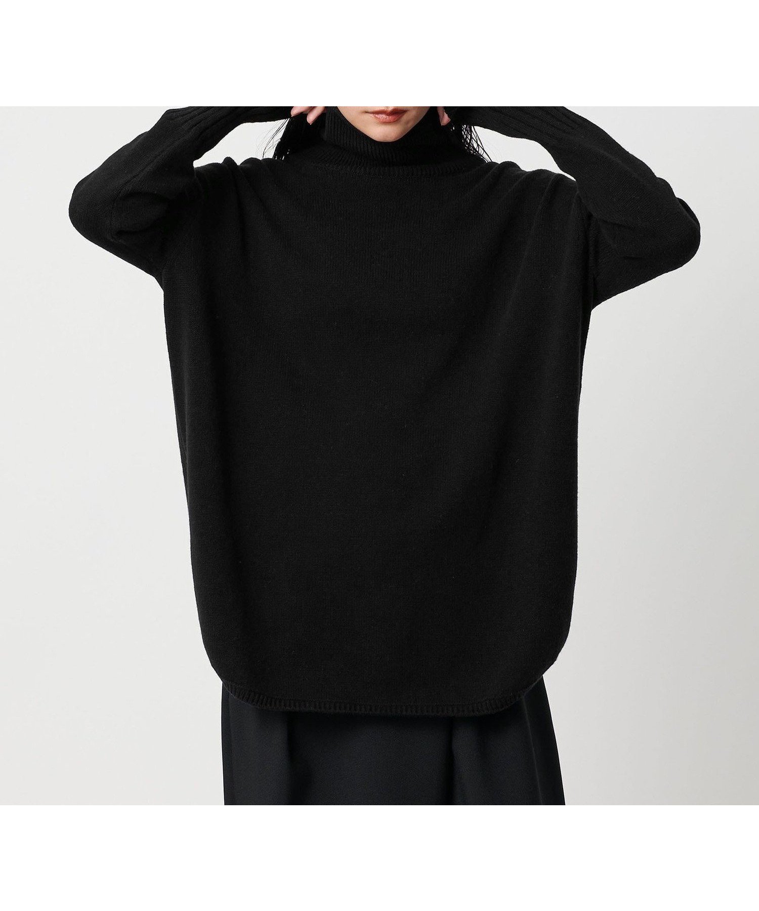 【ユナイテッドアローズ/UNITED ARROWS】のMARW UNITED ARROWS ルーズ タートルネック ニット インテリア・キッズ・メンズ・レディースファッション・服の通販 founy(ファニー) 　ファッション　Fashion　レディースファッション　Fashion for Women　トップス・カットソー　Cut & Sew Tops　ニット　Knit Tops & Sweaters　タートルネック・ハイネックトップス　Turtlenecks & High-Neck Tops　タートルネック　Turtleneck, High Neck　人気　Popular, Best Seller　ハイネック　High Neck, Mock Neck　ラウンド　Round, Round Neck　リラックス　Relax, Relaxed Fit　ルーズ　Loose, Oversized　ワイド　Wide, Wide Fit　おすすめ　Recommended / Our Picks　ビジネス 仕事 通勤　Business / Work / Commuting　BLACK|ID: prp329100004792320 ipo3291000000034772111