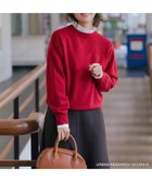 【アーバンリサーチ ドアーズ/URBAN RESEARCH DOORS】の『仁村紗和さん着用』『UR TECH 200日ニット』スウェットライクプルオーバー D.RED|ID: prp329100004792325 ipo3291000000034772147