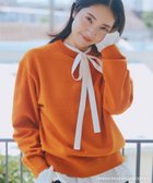 【アーバンリサーチ ドアーズ/URBAN RESEARCH DOORS】の『仁村紗和さん着用』『UR TECH 200日ニット』スウェットライクプルオーバー ORANGE|ID: prp329100004792325 ipo3291000000034772148