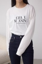 【アズール バイ マウジー/AZUL by moussy】のメタリックパーツプリントロングTシャツ 人気、トレンドファッション・服の通販 founy(ファニー) ファッション Fashion レディースファッション Fashion for Women トップス・カットソー Cut & Sew Tops シャツ・ブラウス・オフィスカジュアル Elegant Blouses & Button-Ups ロングTシャツ・Tシャツ Longline T-Shirts & Tees インナー Innerwear カーディガン Cardigan, Knitwear ジャケット Jacket, Outerwear プリント Print, Printed Pattern thumbnail IVOY3|ID: prp329100004792329 ipo3291000000034772165