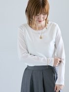 【テチチ/Te chichi】のシアースラブテレコ長袖トップス オフホワイト|ID: prp329100004792333 ipo3291000000034772206