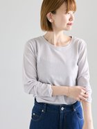 【テチチ/Te chichi】のシアースラブテレコ長袖トップス グレー|ID: prp329100004792333 ipo3291000000034772207