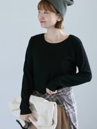 【テチチ/Te chichi】のシアースラブテレコ長袖トップス ブラック|ID: prp329100004792333 ipo3291000000034772208