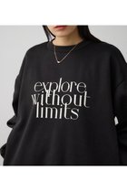 【アズール バイ マウジー/AZUL by moussy】のロゴスウェットトップス 人気、トレンドファッション・服の通販 founy(ファニー) ファッション Fashion レディースファッション Fashion for Women トップス・カットソー Cut & Sew Tops レディースパーカー・カジュアルフーディー Casual Hoodies & Sweatshirts スウェット・クルーネックトップス Sweatshirts & Crewnecks / Relaxed Fit Sweat Tops おすすめ Recommended / Our Picks シンプル Simple, Minimal セットアップ Set-Up, Coordinated Outfit プリント Print, Printed Pattern ボトム Bottoms, Lower Wear ルーズ Loose, Oversized thumbnail BLK|ID: prp329100004792363 ipo3291000000034772362