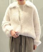 【トゥモローランド/TOMORROWLAND】のフェザーヤーン ステンカラーカーディガン 11 ホワイト|ID: prp329100004792430 ipo3291000000034772785