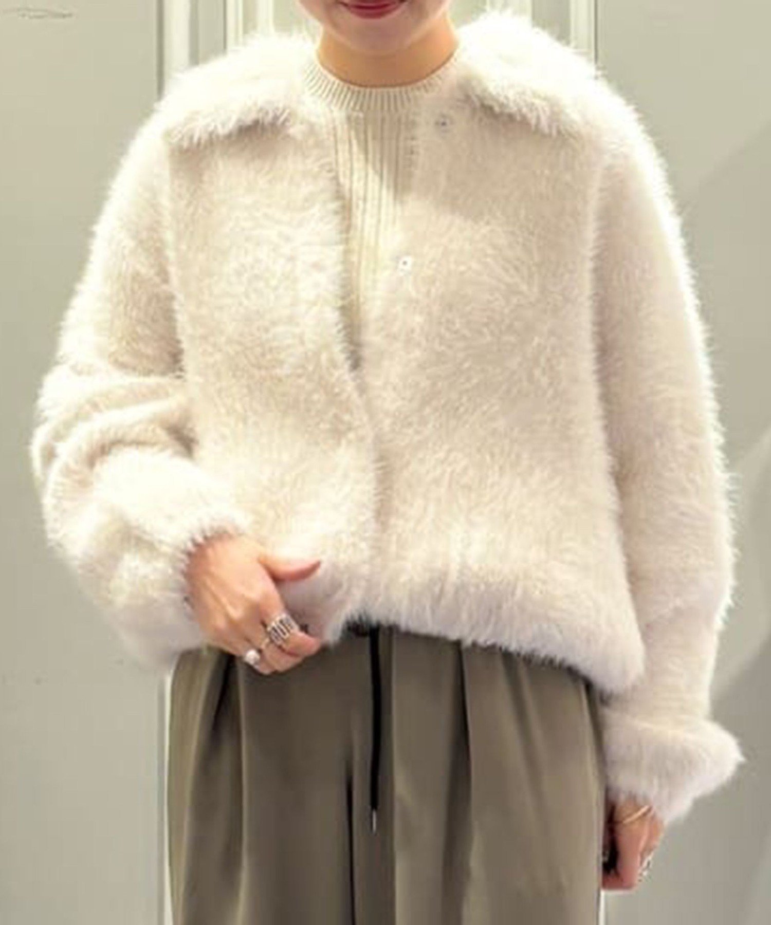 【トゥモローランド/TOMORROWLAND】のフェザーヤーン ステンカラーカーディガン インテリア・キッズ・メンズ・レディースファッション・服の通販 founy(ファニー) ファッション Fashion レディースファッション Fashion for Women トップス・カットソー Cut & Sew Tops カーディガン・羽織り Layered Style Cardigans カーディガン Cardigan, Knitwear ストレッチ Stretch, Stretchy Fabric スリーブ Sleeve, Long Sleeve / Short Sleeve トレンド Trend, Trending Now フェザーヤーン Feather Yarn, Fluffy Yarn ポケット Pocket, Pocket Detail 冬 Winter / This Winter 秋 Autumn A/W・秋冬 Autumn/Winter 11 ホワイト|ID: prp329100004792430 ipo3291000000034772785