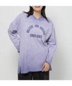 【ニコアンド/niko and】のフットボールフェードチュニックTシャツ パープル|ID: prp329100004792436 ipo3291000000034772826