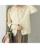 【シップス フォー ウィメン/SHIPS】のカシミヤ 細 ケーブル クルーネック カーディガン ナチュラル|ID: prp329100004792448 ipo3291000000034772923