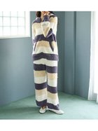 【ジェラート ピケ/gelato pique】のジェラート3ボーダーロングパンツ 人気、トレンドファッション・服の通販 founy(ファニー) ファッション Fashion レディースファッション Fashion for Women パンツ Pants & Trousers おすすめ Recommended / Our Picks グラデーション Gradient, Ombre スマート Smart, Elegant ボーダー Border, Stripe モチーフ Motif, Design Theme ラベンダー Lavender ロング Long, Long-Length ワッフル Waffle, Waffle Knit 定番 Standard, Basic Item thumbnail NVY[089]|ID: prp329100004792451 ipo3291000000034827575