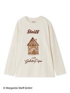 【ジェラート ピケ/gelato pique】の【Steiff】ワンポイントロンT 人気、トレンドファッション・服の通販 founy(ファニー) ファッション Fashion レディースファッション Fashion for Women トップス・カットソー Cut & Sew Tops ロングTシャツ・Tシャツ Longline T-Shirts & Tees カットソー Cut and Sewn Top クリスマス X'mas Christmas / X'mas スマート Smart, Elegant ダブル Double, Double-Breasted プリント Print, Printed Pattern メンズ Men's, Menswear ロング Long, Long-Length ワンポイント One Point, Statement Accent thumbnail CRM[004]|ID: prp329100004792452 ipo3291000000034772938
