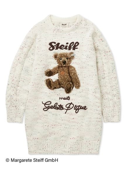 【ジェラート ピケ/gelato pique】の【Steiff】パウダーネップジャガードワンピース インテリア・キッズ・メンズ・レディースファッション・服の通販 founy(ファニー) 　ファッション　Fashion　レディースファッション　Fashion for Women　ワンピース　Dresses　スマート　Smart, Elegant　ソックス　Socks, Hosiery　ネップ　Nepp, Slub Yarn　パウダー　Powder, Soft Tone　フロント　Front, Front Design　メンズ　Men's, Menswear　レギンス　Leggings, Stretch Pants　ロング　Long, Long-Length　クリスマス X'mas　Christmas / X'mas　CRM[004]|ID: prp329100004792457 ipo3291000000034772982