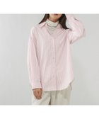 【グローバルワーク/GLOBAL WORK】の吉高由里子さん着用/365日マイスタイルシャツ/571317 ピンクストライプ20|ID:prp329100004792467