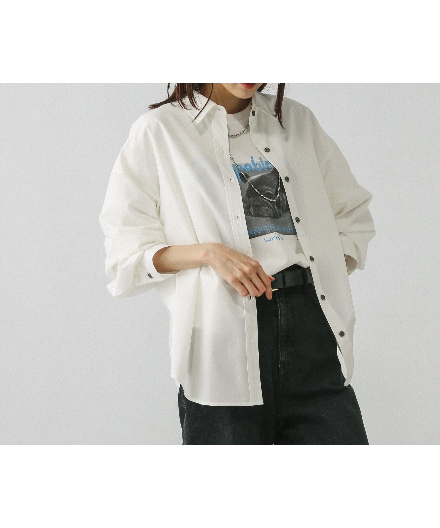 【グローバルワーク/GLOBAL WORK】の365日マイスタイルシャツ/571317 インテリア・キッズ・メンズ・レディースファッション・服の通販 founy(ファニー) 　ファッション　Fashion　レディースファッション　Fashion for Women　トップス・カットソー　Cut & Sew Tops　シャツ・ブラウス・オフィスカジュアル　Elegant Blouses & Button-Ups　おすすめ　Recommended / Our Picks　オケージョン　Occasion Wear　セレモニー　Ceremony　ベーシック　Basic, Essential　ボトム　Bottoms, Lower Wear　ワイド　Wide, Wide Fit　ビジネス 仕事 通勤　Business / Work / Commuting　羽織　Haori, Light Jacket　アイボリー08|ID: prp329100004792467 ipo3291000000035350185