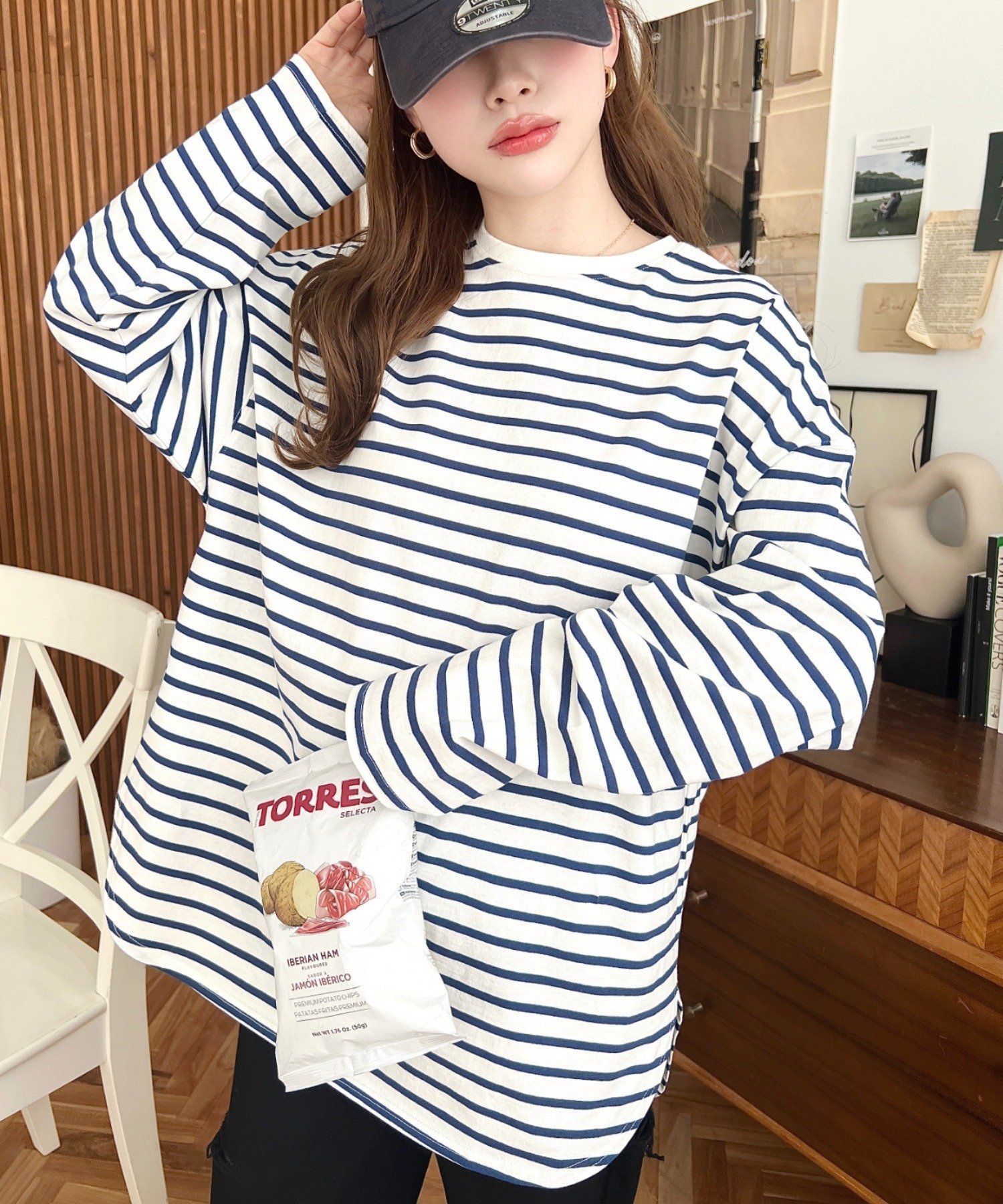 【モーメントプラス/moment+ / MEN】の綿100%無地 ボーダー.オーバーサイズロングスリーブTシャツ インテリア・キッズ・メンズ・レディースファッション・服の通販 founy(ファニー) ファッション Fashion メンズファッション Fashion for Men ショート Short, Short Length スラックス Slacks, Dress Pants スリーブ Sleeve, Long Sleeve / Short Sleeve デニム Denim, Jeans Material トレンド Trend, Trending Now 定番 Standard, Basic Item ベーシック Basic, Essential ボーダー Border, Stripe ミニスカート Mini Skirt, Short Skirt 無地 Plain, Solid Color ロング Long, Long-Length 再入荷 Restock / Back in Stock プチプライス・低価格 Affordable / Budget Price ブルー|ID: prp329100004792469 ipo3291000000034773082