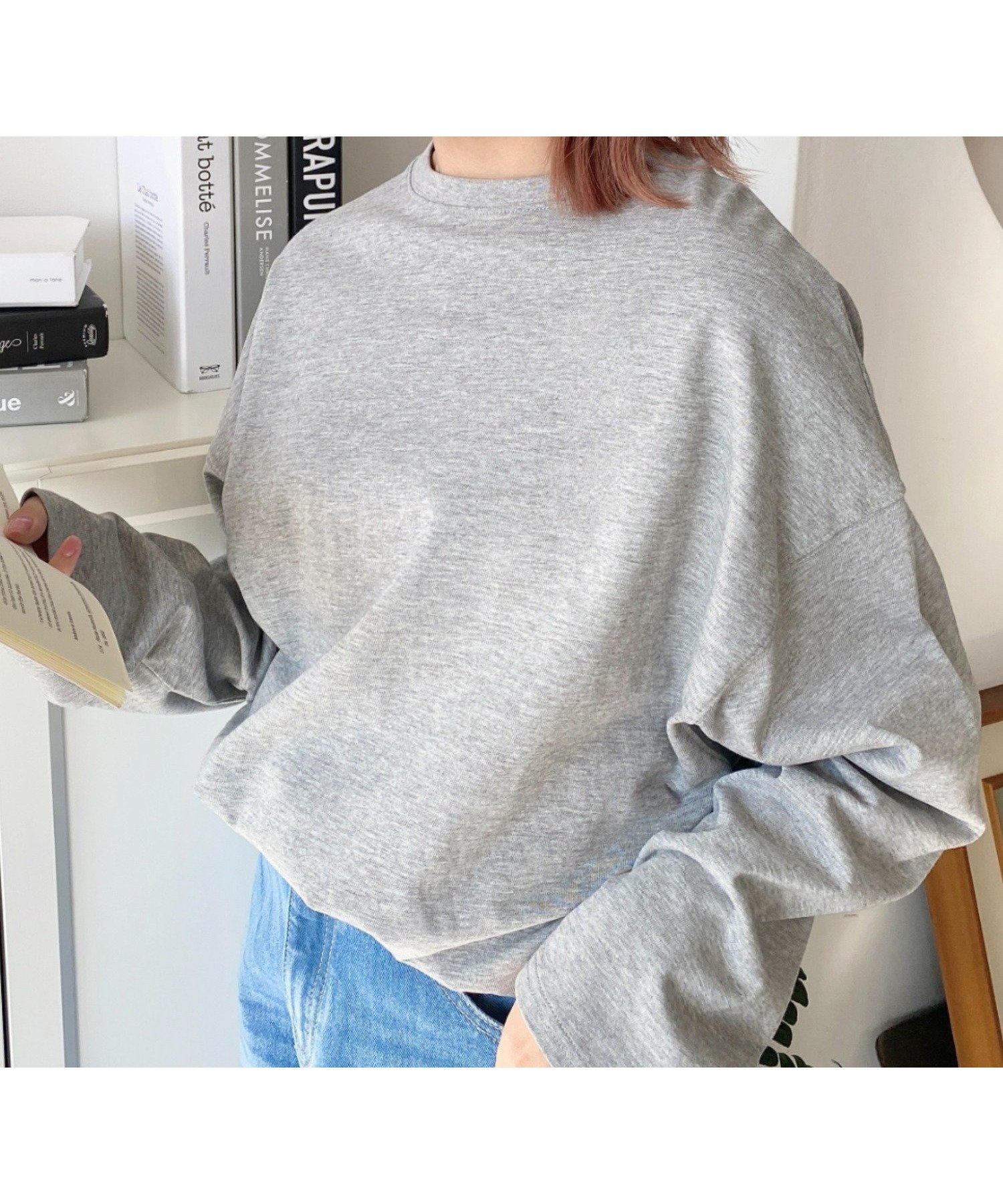 【モーメントプラス/moment+ / MEN】の綿100%無地 ボーダー.オーバーサイズロングスリーブTシャツ インテリア・キッズ・メンズ・レディースファッション・服の通販 founy(ファニー) ファッション Fashion メンズファッション Fashion for Men ショート Short, Short Length スラックス Slacks, Dress Pants スリーブ Sleeve, Long Sleeve / Short Sleeve デニム Denim, Jeans Material トレンド Trend, Trending Now 定番 Standard, Basic Item ベーシック Basic, Essential ボーダー Border, Stripe ミニスカート Mini Skirt, Short Skirt 無地 Plain, Solid Color ロング Long, Long-Length 再入荷 Restock / Back in Stock プチプライス・低価格 Affordable / Budget Price 杢グレー|ID: prp329100004792469 ipo3291000000034773097