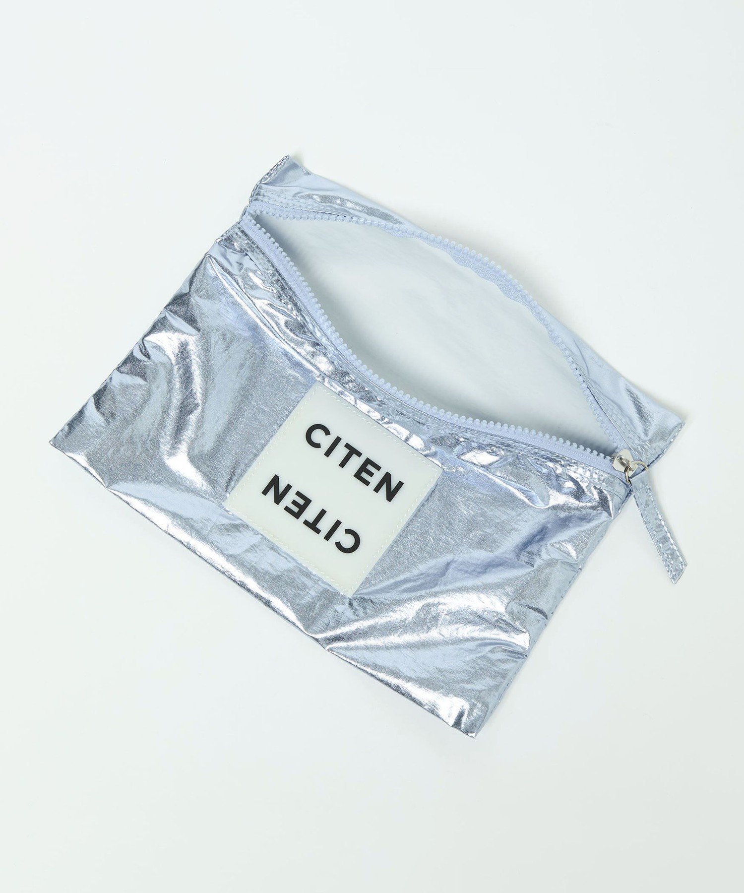 【シテン/CITEN】のCITEN CITENフフラットポーチメタリック インテリア・キッズ・メンズ・レディースファッション・服の通販 founy(ファニー) 　ファッション　Fashion　レディースファッション　Fashion for Women　ポーチ&ミニバッグ　Pouches & Mini Bags　フィット　Fit, Slim Fit　フラット　Flat, Flat Shoes　ブロック　Block, Solid Block Pattern　ポーチ　Pouch, Small Case　おすすめ　Recommended / Our Picks　TURQUOISE|ID: prp329100004792472 ipo3291000000035166222
