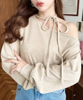 【モーメントプラス/moment+ / MEN】のストラップチョーカーネックリボンアシメワンショルダーニットソープルオーバー 人気、トレンドファッション・服の通販 founy(ファニー) ファッション Fashion メンズファッション Fashion for Men トップス・カットソー Cut & Sew Tops ニット・セーター / 定番トップス Knit Tops & Sweaters アシンメトリー Asymmetrical Style ショルダー Shoulder, Shoulder Strap シンプル Simple, Minimal トレンド Trend, Trending Now バランス Balance, Style Balance フィット Fit, Slim Fit ベーシック Basic, Essential ボトム Bottoms, Lower Wear ラップ Wrap, Wrap Design リボン Ribbon, Bow 再入荷 Restock / Back in Stock プチプライス・低価格 Affordable / Budget Price |ID:prp329100004792477