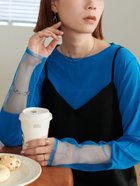 【ディスコート/Discoat】の【新色追加!/全16色展開】シアー袖切替プルオーバー≪WEB限定カラーあり≫ サックスブルー|ID: prp329100004792480 ipo3291000000034773172